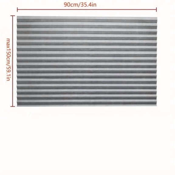 Easy Install Self-Adhesive Pleated Roller Blinds - Total BlackoutNon-Perforated, Portable, Full Shading Curtain - Perfect for HomeOffice