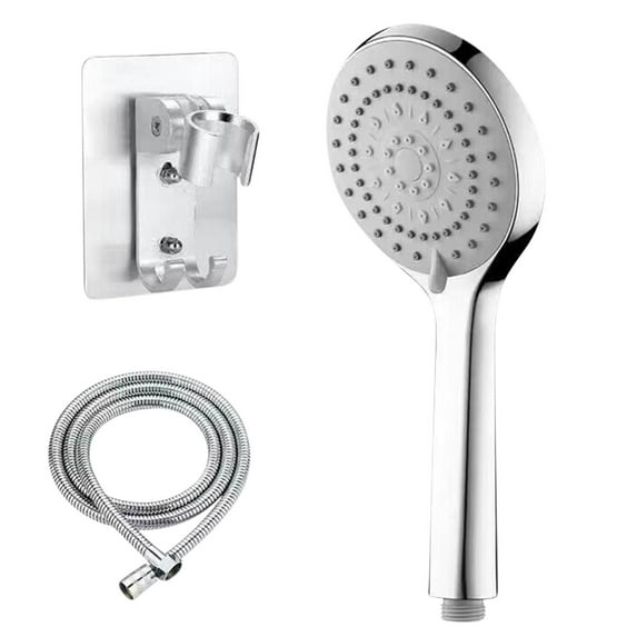 Easy Install Shower Head 5 Function Handheld with 1.5-Meter Hose and Washers,Bathroom Replacement Showerhead