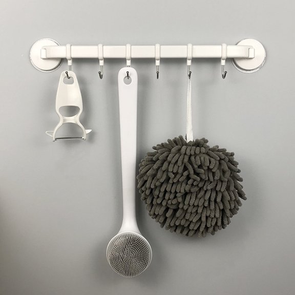 Milisten Punch-Free Cup Kitchen Utility Hook with Stainless Steel and ABS for Hanging Accessories