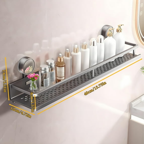 Easy-Install Suction Cup Shower Organizer with Towel Holder, Strong ...