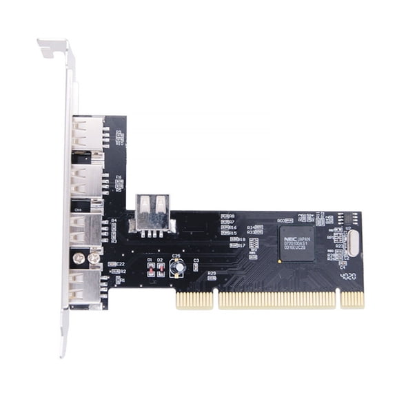 Easy Installation 5Port USB2.0 Expansion Card for PC Functionality Various Use for Gamers Designers Engineers