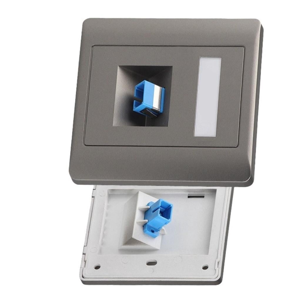 Easy Installation 86 Type Fiber Opticals Outlet Wall Plate For LC ...