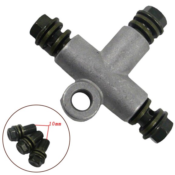Easy Installation Brake Hose T Connector for Motorcycle ATV Karting Parts