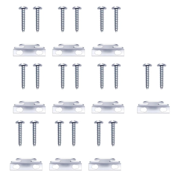 Easy Installation Curtain Rod Mounting Brackets with Reinforced Metal Construction Screws Included Window Hardware Hooks