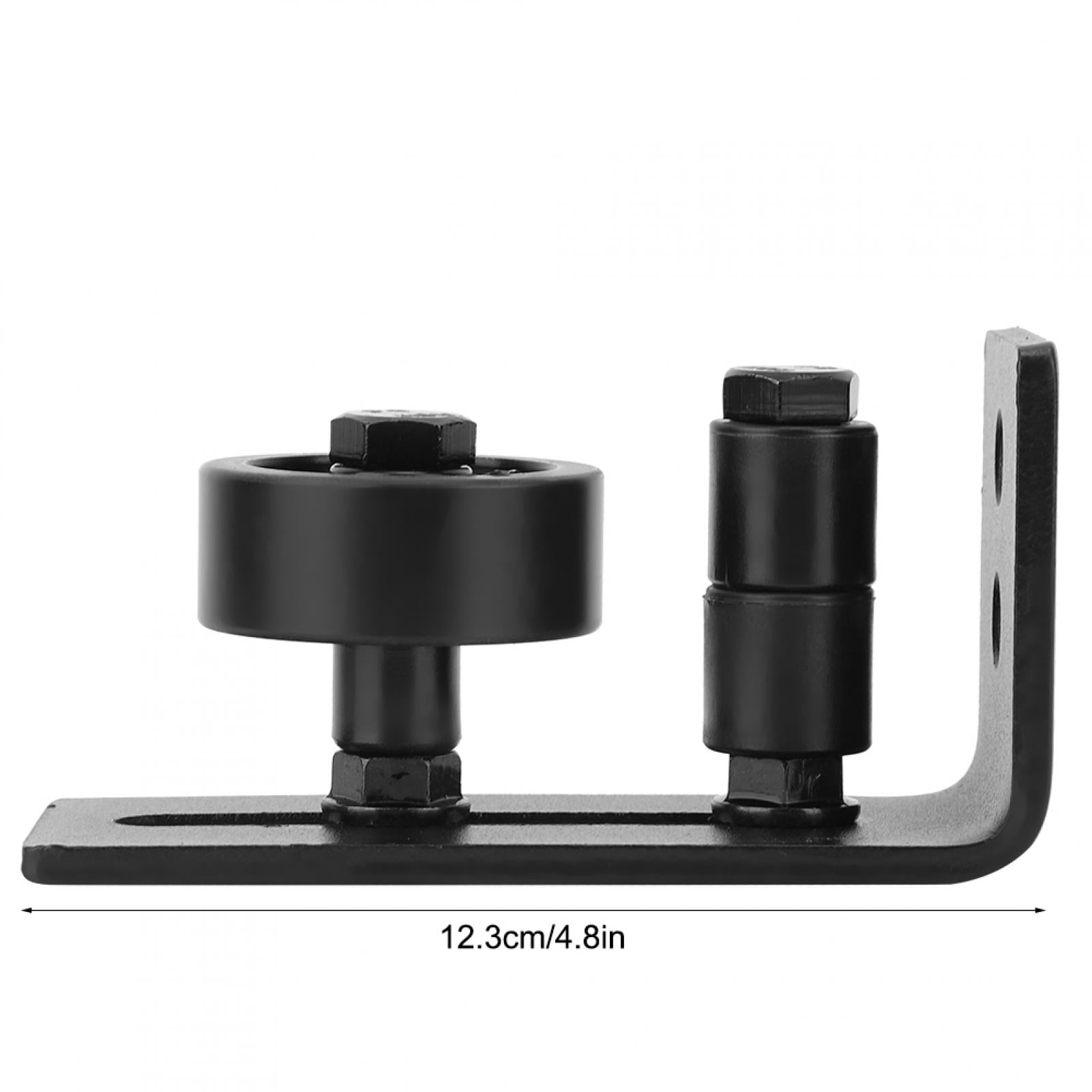 Easy Installation Door Mount Guide, Barn Door Guide, Black Steel 8 Different Setups With Screw