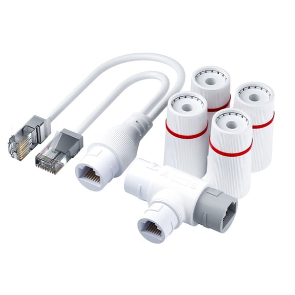 Easy Installation Ethernet Splitter 2 Device Networking Waterproof for Router