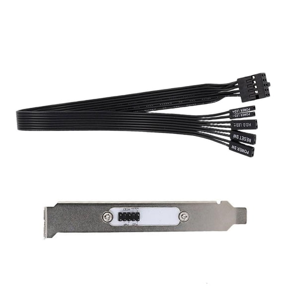 Easy Installation External Power Switching Cable For PC Case Full Half Height Compatibility Durability Plastic Metal Build