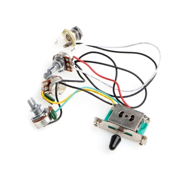 Easy Installation Guitar Wiring Harness with Potentiometer Plastic Texture for Enthusiasts and Professional Technicians