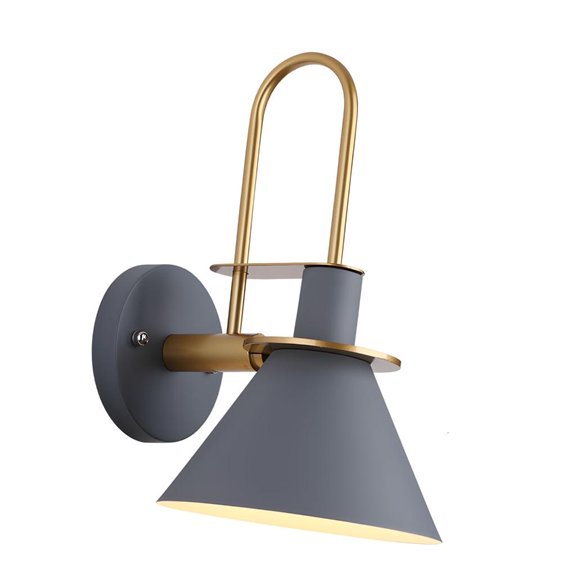 Easy Installation Iron Wall Sconce Soft Ambients Light Bedroom Living Room Lamp
