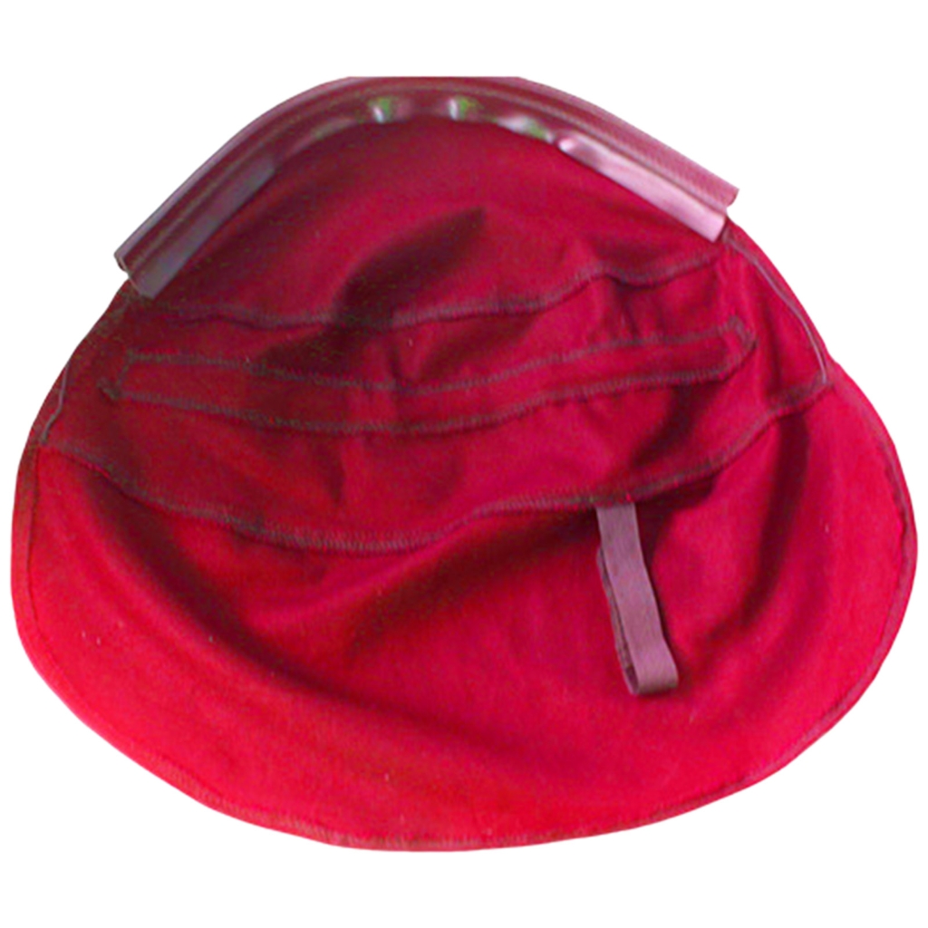 Practical Welding Cap Protective Cover – Anti-Burn Snap-On Collar & Headwrap, Removable, Fits Most Helmets, Leather & Cloth Construction-348742