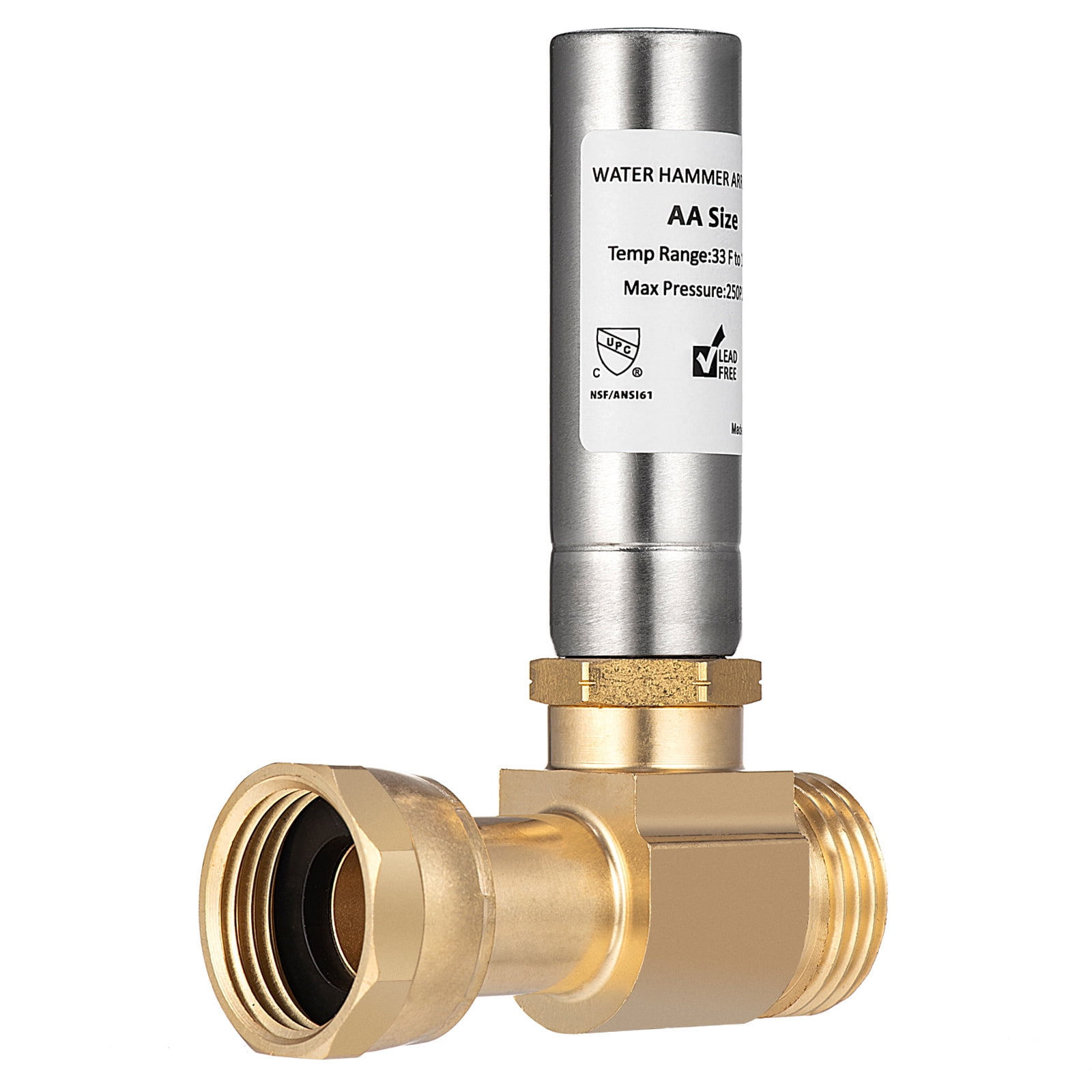 Easy Installion Thread Water Hammer Arrestor Portable Home Accessory ...