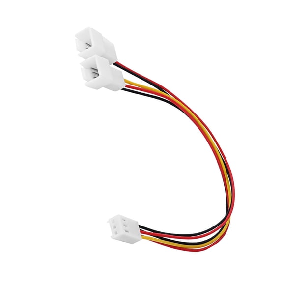 Easy Installs 3Pin Fan Extension Cable for Case Layouts Connectings Two Fan to 1 Header Performances Professional Assemblies
