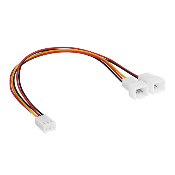 Easy Installs 3Pin Fan Extension Cable for PC Case Layouts Connectings Two Fan to 1 Header Performances Professional Assemblies
