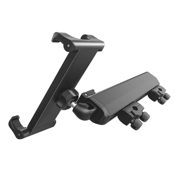 Easy Installs Car Headrest Tablets Holder Featuring Toolless Setups for Quick Attachment of Tablets and Smartphones