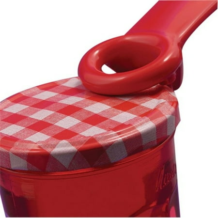 Easy Jar Key Opener, Great For Kids And Arthritis And Carpal Tunnel Sufferers, Red, 5.62-Inches