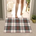 thumbnail image 1 of Easy Jute Checkered Entryway Rug, 16x24 Black Modern Indoor Outdoor Doormat, Washable Non- Neutral Small Kitchen Rug Farmhouse Diamond Throw Rugs for Entrance Bedroom Bathroom, 1 of 5