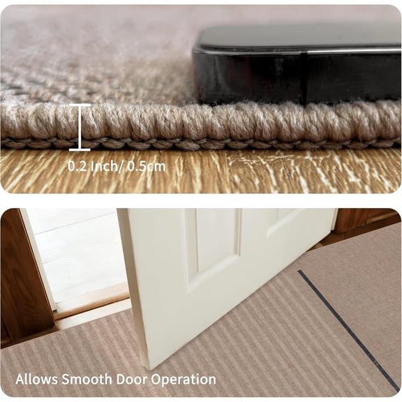 Easy Jute Rug 3x5: Indoor Outdoor Natural Boho Area Rugs for Living Room  Washable - Farmhouse Neutral Contemporary Carpet Mat for Entryway Bedroom Kitchen Backyard Sunroom Non Slip