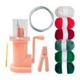 thumbnail image 1 of Easy Knitter Manual Spool Knitter Household Embellishment Rope Braider Mill Machine Knitting Tool for Bracelet Adult Sweaters 6 Colors Yarn pink, 1 of 9