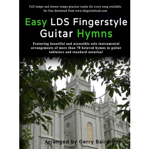 Easy LDS Fingerstyle Guitar Hymns (Paperback)
