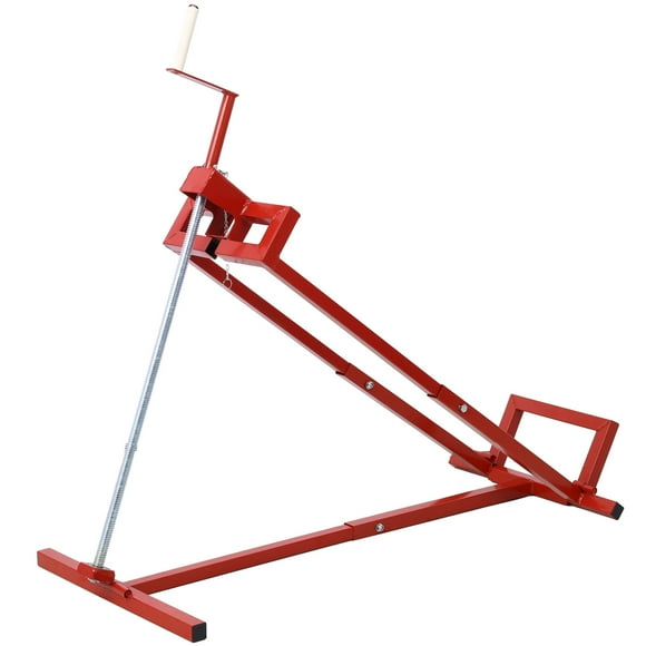Easy Lawn Mower Lift for Riding Tractors , 800 Lbs Capacity Lawn Tractor Lifter, Ride-on Mower, Cleaning Aid, Universal, Lawn Tractor Lift, Lawn Tractor + 45° Tilt Adjustable, red,