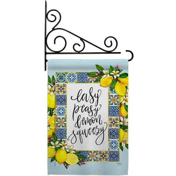 Easy Lemon Food Fruit 13 x 18.5. in. Double-Sided Decorative Vertical House Garden Flag Set for Decoration Banner Yard Gift