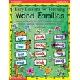 thumbnail image 1 of Pre-Owned Easy Lessons for Teaching Word Families: Hands-on Lessons That Build Phonemic Awareness, Phonics, Spelling, Reading, and Writing Skills, 9780590685702, 0590685708, Paperback,, 1 of 1