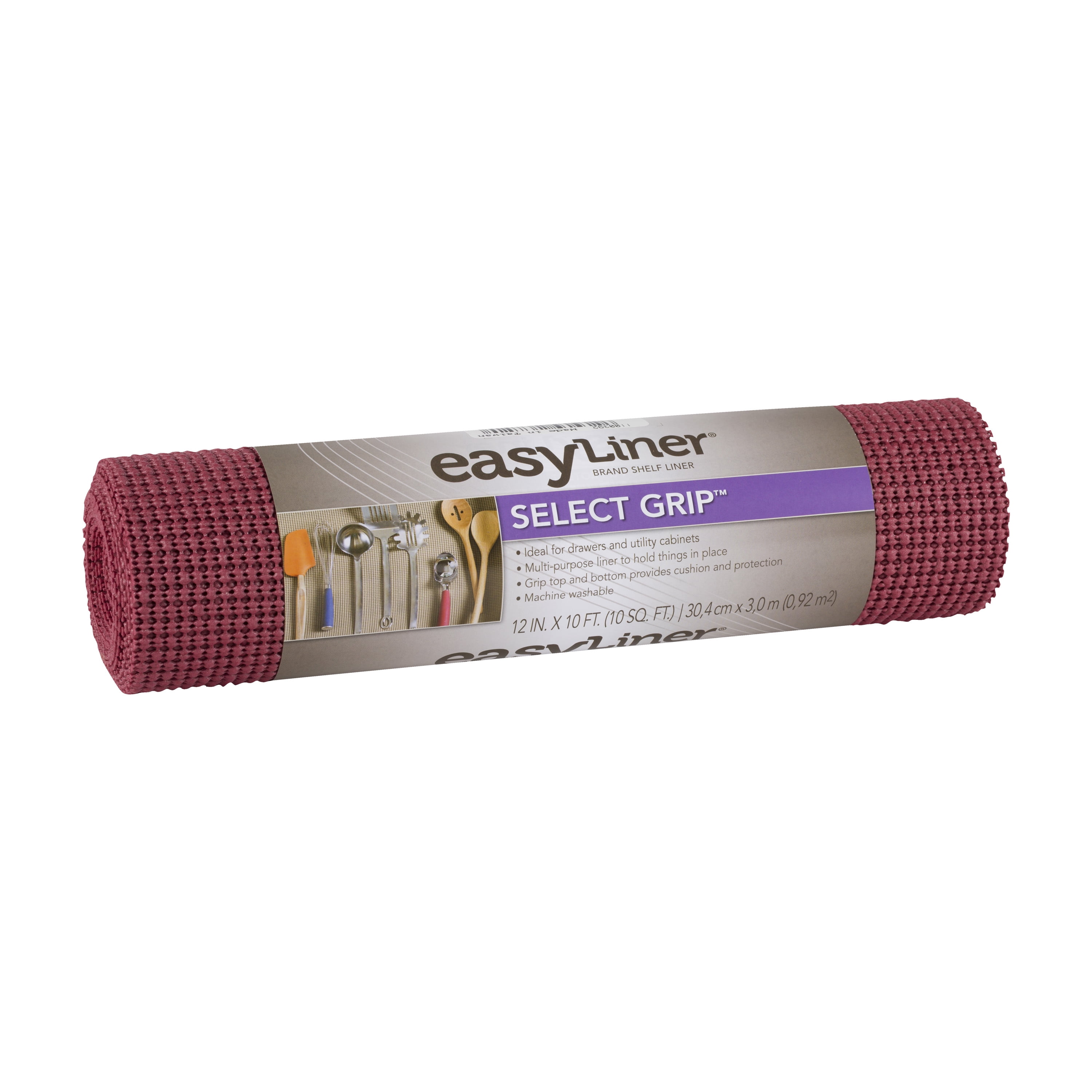 Easy Liner Brand Select Grip Shelf Liner, Red Sedona, 12 in. x 10 ft