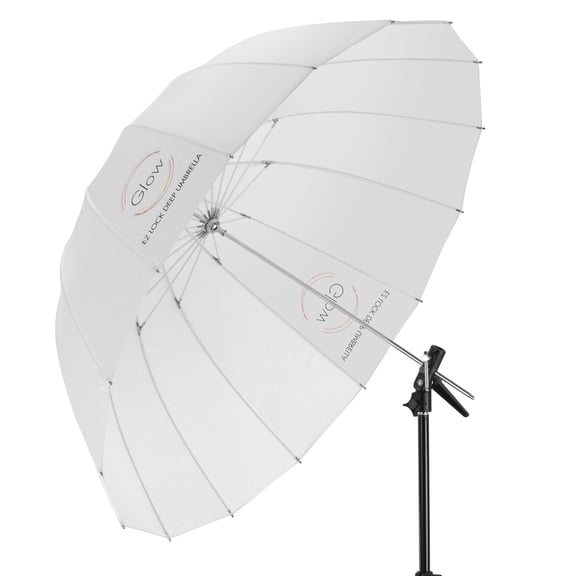 Glow Easy Lock X-Large Deep Translucent Fiberglass Umbrella (65")