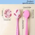 thumbnail image 1 of Easy Lotion Applicator, Back Rubs Massage Bath Brush, Extra Long Handle, Back Moisturizer Sunscreen Applicator,Pink, 1 of 8