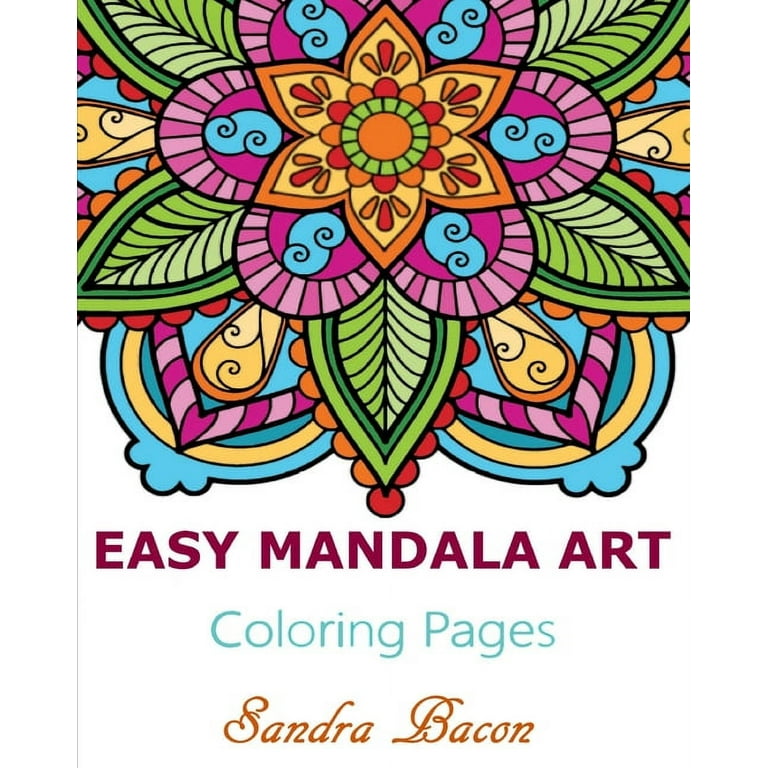 Easy Mandala Art Coloring Pages [Book]