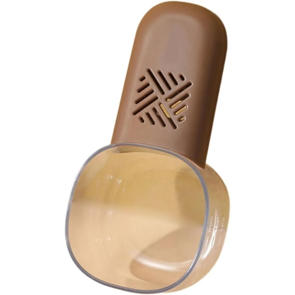 Easy Measuring Scoops Feature Double Scale Grains Measuring Tool For Accurate Rice Flour Portioning Anti Clumping Scoops For Pet Food(Brown)