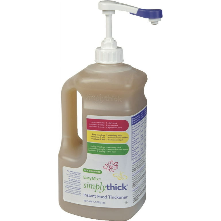 SimplyThick Easy Mix Gel Thickener- 1.6 Liter Bottle with Pump