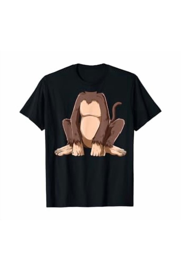 Easy Monkey Costume Monkey Body Headless Monkey Costume T-Shirt