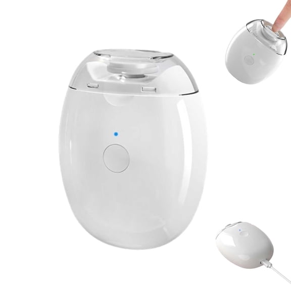 Easy Nail Trimmer for Seniors, Automatic Fingernail Grinder & Polisher, Easy Clip Multi-Function Smart Nail Trimmer with LED Light