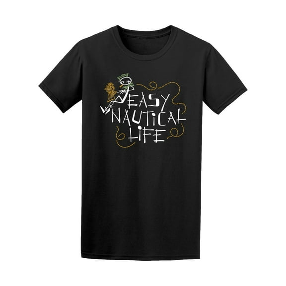 Easy Nautical Life Sailor Design T-Shirt Men -Image by Shutterstock, Male 3X-Large
