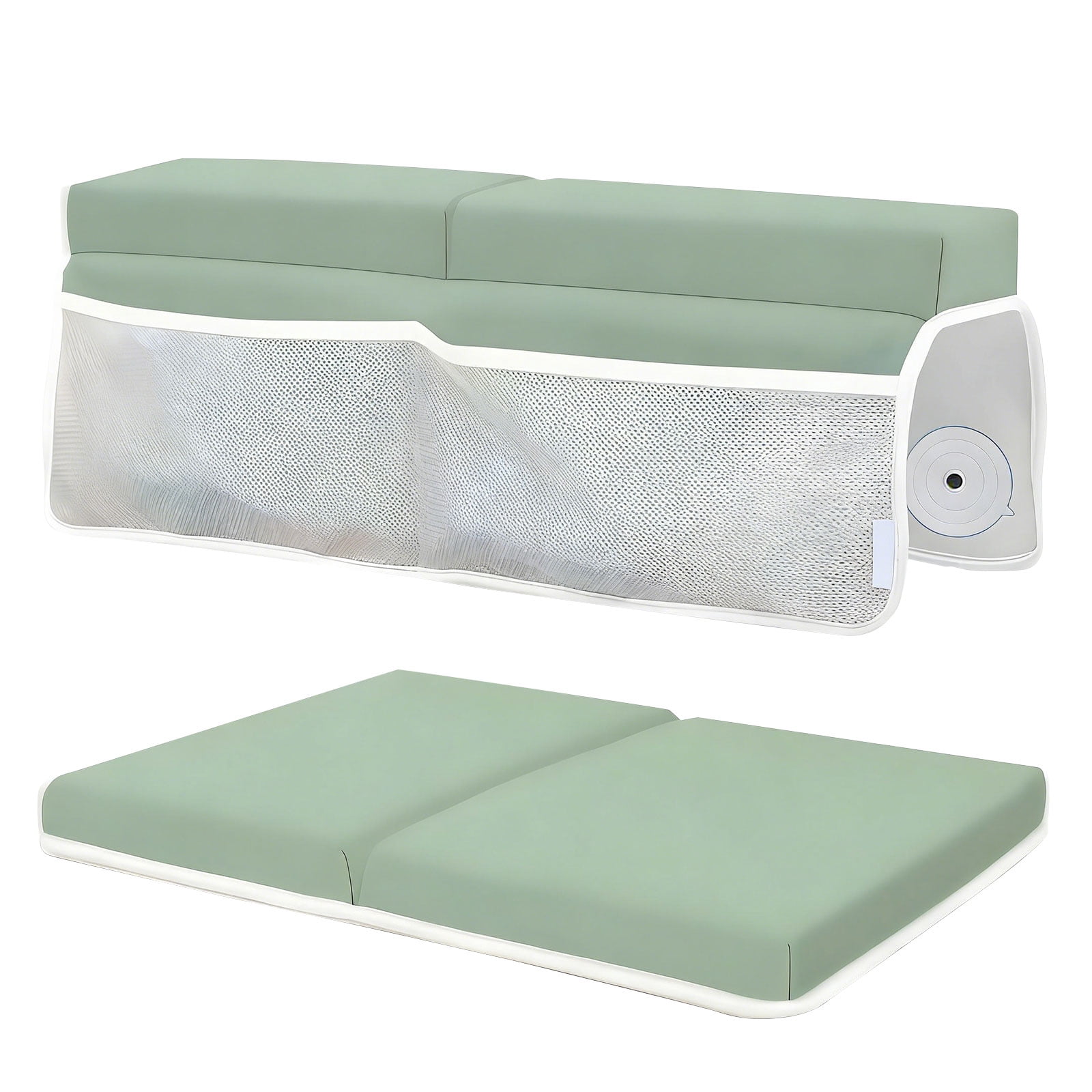 Easy Neat Baby Bath Kneeling Pillow Set Machine Launderable Rapiddry Highlighting Memory Spume and Storage Pouches for Organized Bath