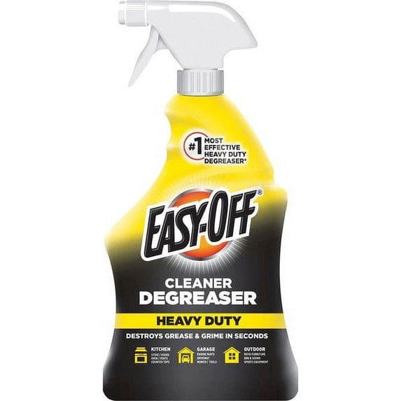 Easy-Off Cleaner Degreaser - Ready-To-Use Spray - 32 fl oz (1 quart) - 1 Each - Clear | Bundle of 10 Each