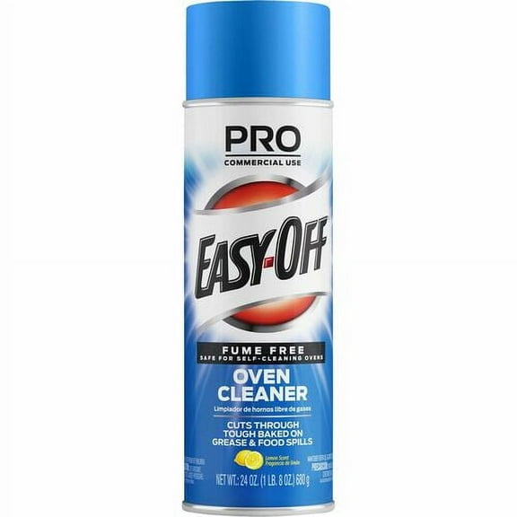 Easy-Off Fume Free Oven Cleaner - Spray - 24 oz (1.50 lb) - Fresh Lemon Scent - 1 Each - White | Bundle of 2 Each
