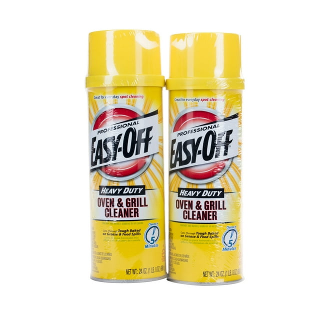 Easy Off Heavy Duty Oven and Grill Cleaner, 24oz Cans, 2Pack