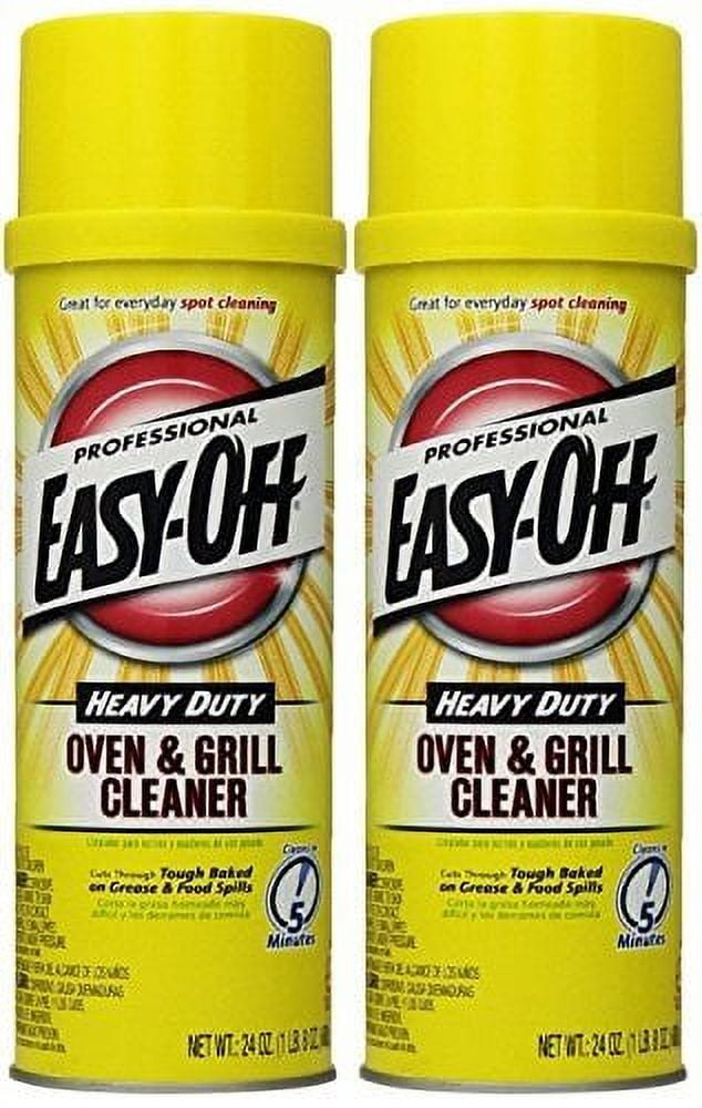 Easy Off Professional Oven & Grill Cleaner Can, Yellow, 1.5 lb, 24 Oz
