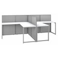 thumbnail image 1 of Easy Office 2 Person L Shaped Desk with 45H Panels in White - Engineered Wood, 1 of 3