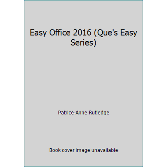 Pre-Owned Easy Office 2016 (Que's Easy Series) (Paperback) 078975505X 9780789755056