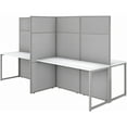 thumbnail image 1 of Easy Office 60W 4 Person Desk with 66H Panels in White - Engineered Wood, 1 of 2