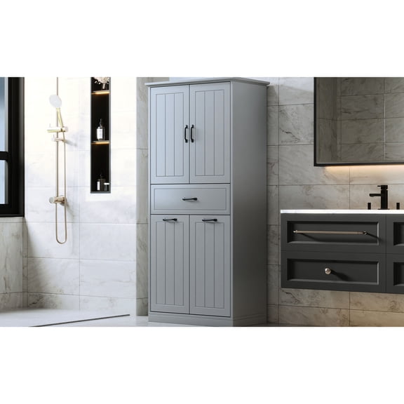 Easy - Open Drawer and Door Cabinet - Suitable for Bathroom, Offering Convenient Storage