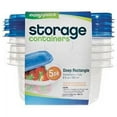 thumbnail image 1 of Easy Pack 8061 Microwaveable Rectangular Storage Container, 9-1/4 oz, Plastic, Assorted, 1 of 2