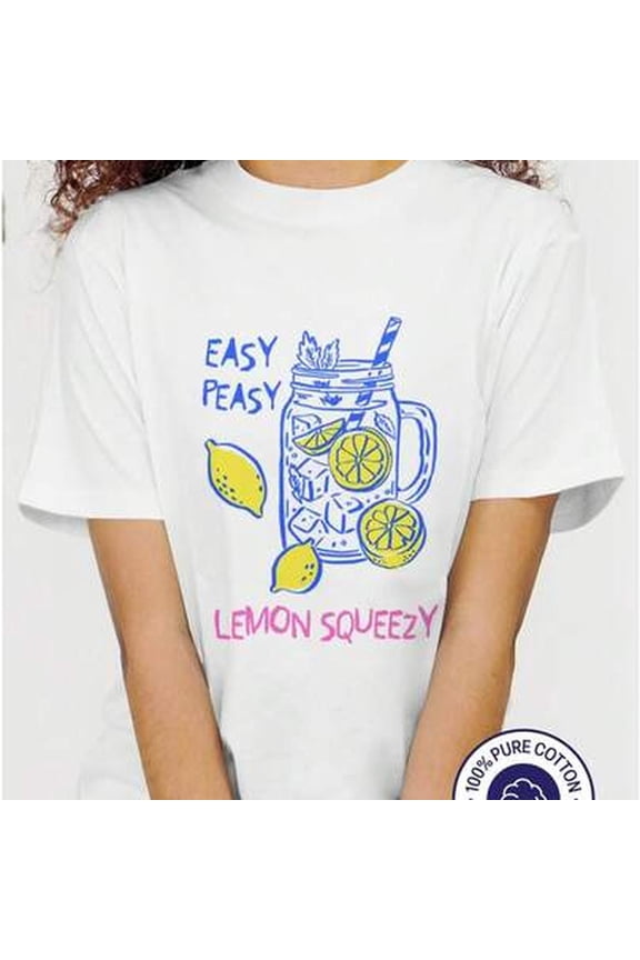 Easy Peasem1on Squeezy TShirt Cute Lem1on Pattern TShirt