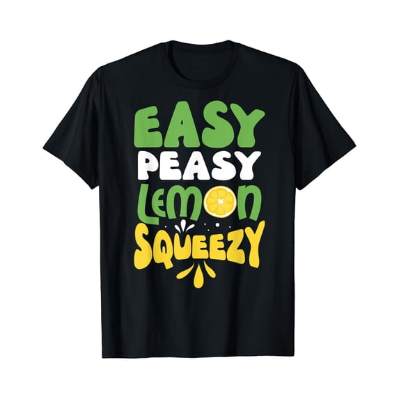 Simple Workspace Layout Easy Peasy Lemon Squeezy Design Pun T-Shirt - Walmart.com