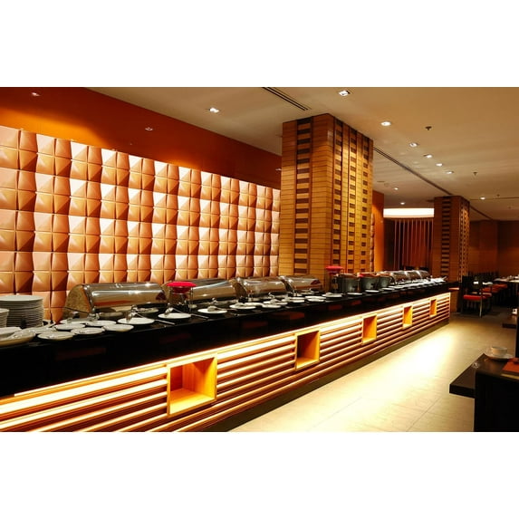 Easy Peel And Stick, Durable Plastic 3D Wall Panel, Bedroom Living Room Modern Background Wall Decor - Cube Design. 12 Panels. 32 SF. Matte White