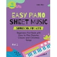Easy Piano Sheet Music Songbook for Kids Beginners First Book with