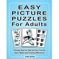 thumbnail image 1 of Pre-Owned Easy Picture Puzzles For Adults: Includes Spot the Odd One Out, Find the Stars, Mazes and Find the (Paperback) by Joy Kinnest, 1 of 1